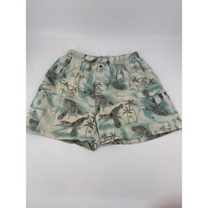 Tommy Bahama Mens Large Swim Trunks Board Shorts Lobster Palm Tree Elastic Waist